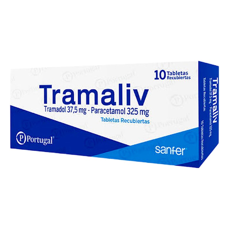 TRAMALIV x 10 Tabletas Recubiertas Lab. PORTUGAL 