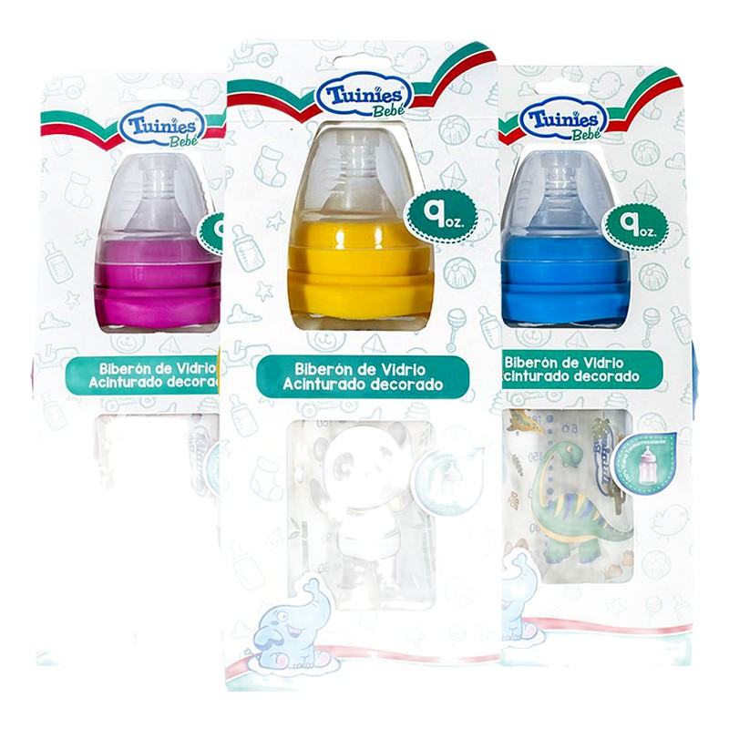 BIBERON VIDRIO TUINIES x 240 ml (9 OZ) Lab. TUINIES (TUIN) CODIGO: 21506