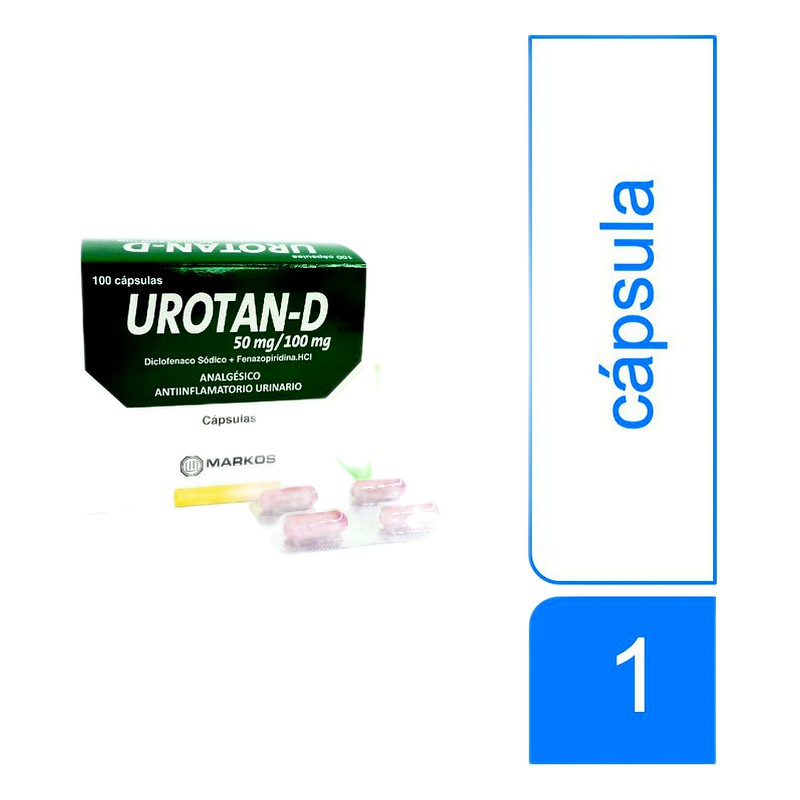 📌UROTAN-D x 100 Tabletas Recubiertas Lab. MARKOS S.A. (MARK)