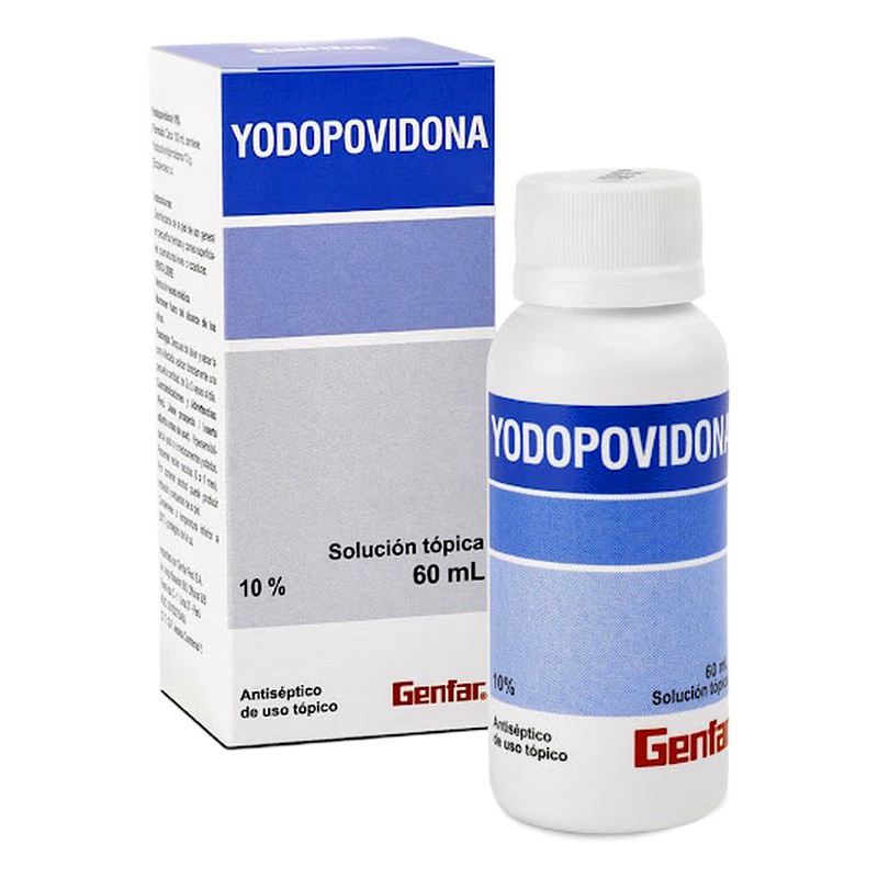 YODOPOVIDONA 10% Solución Tópica x 60 ml Lab. GENFAR PERU S.A (GENF)