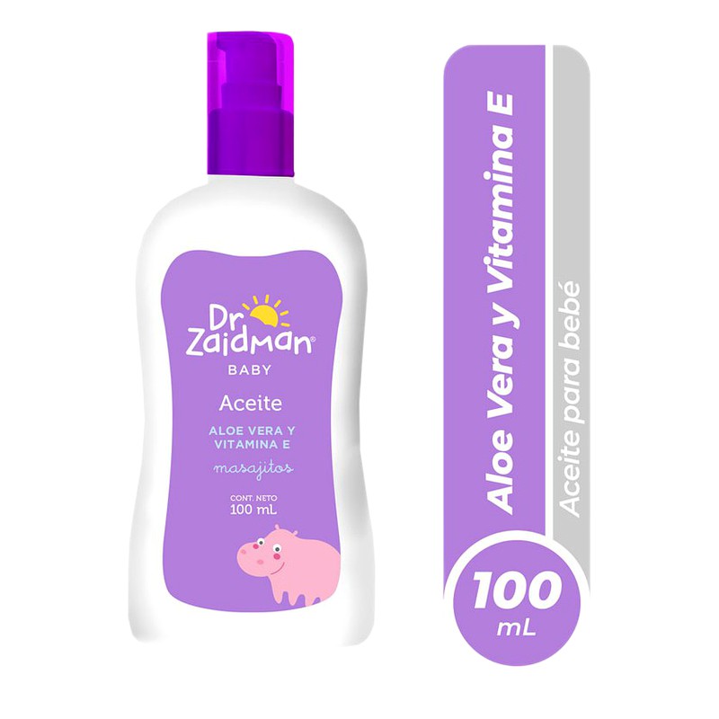 ACEITE PARA BEBE C/ ALOE VERA Y VITAMINA E  DR. ZAIDMAN Lab. MEDIFARMA