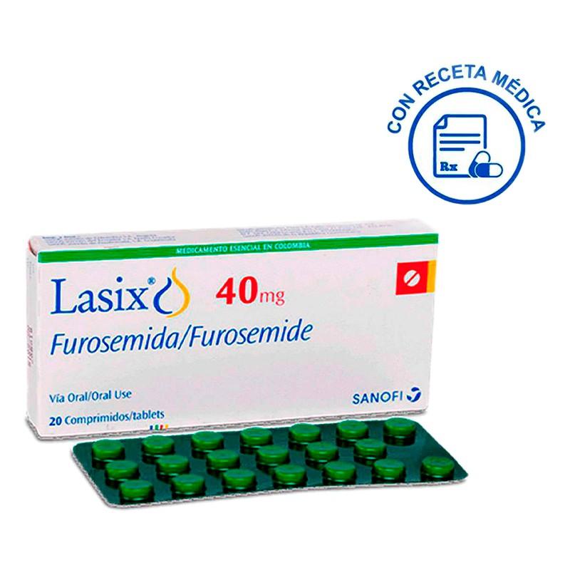 📌LASIX (Furosemida) 40mg x 20 Comprimidos LAB.SANOFI