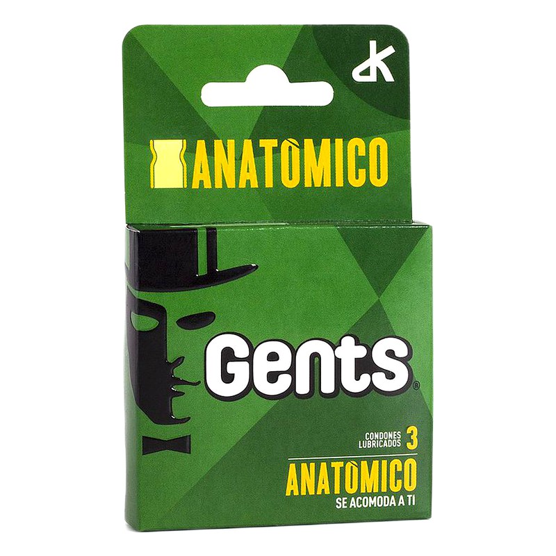 PRESERVATIVO GENTS ANATOMICO x 3 Unid.