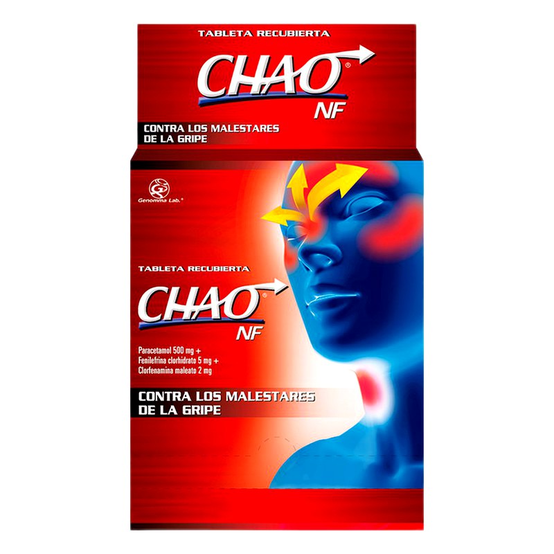 CHAO NF x 100 Tabletas Recubiertas. Lab. GENOMMA