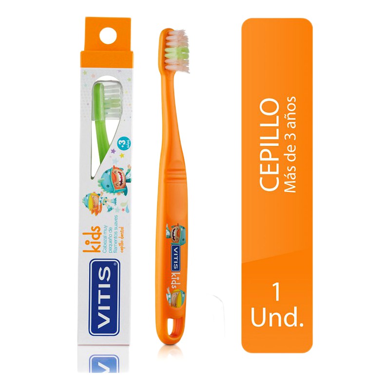 CEPILLO DENTAL VITIS KIDS (+3AÑOS) Lab. DENTAID PERU