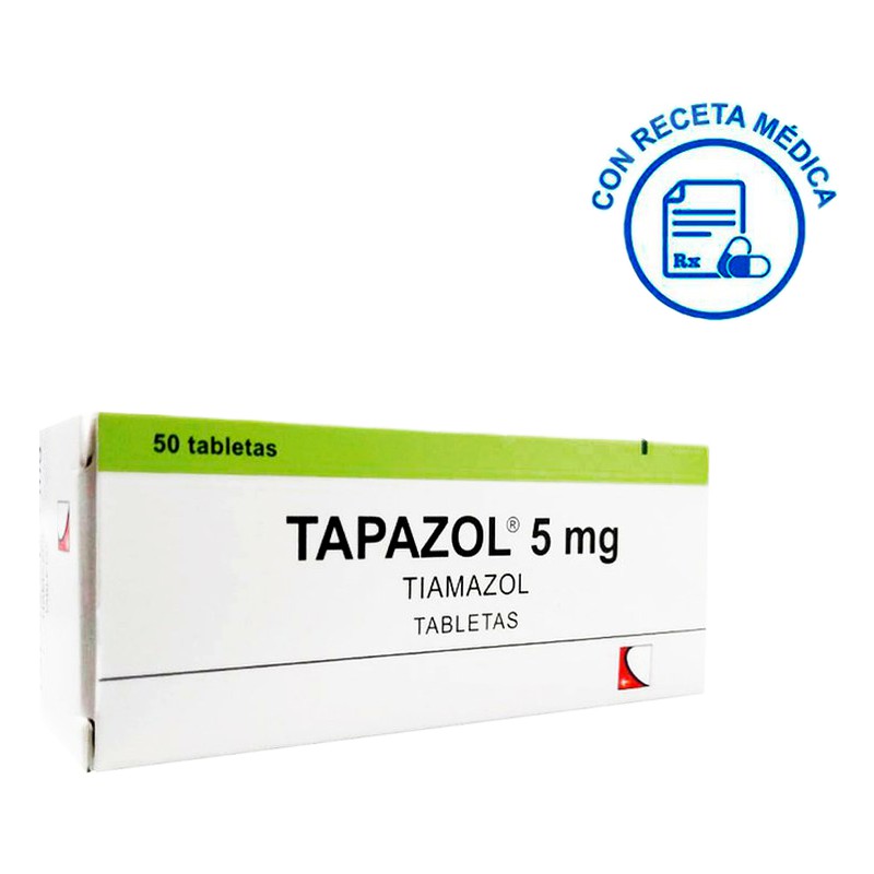 TAPAZOL 5MG x 50TAB.Lab.QUIMICA SUIZA