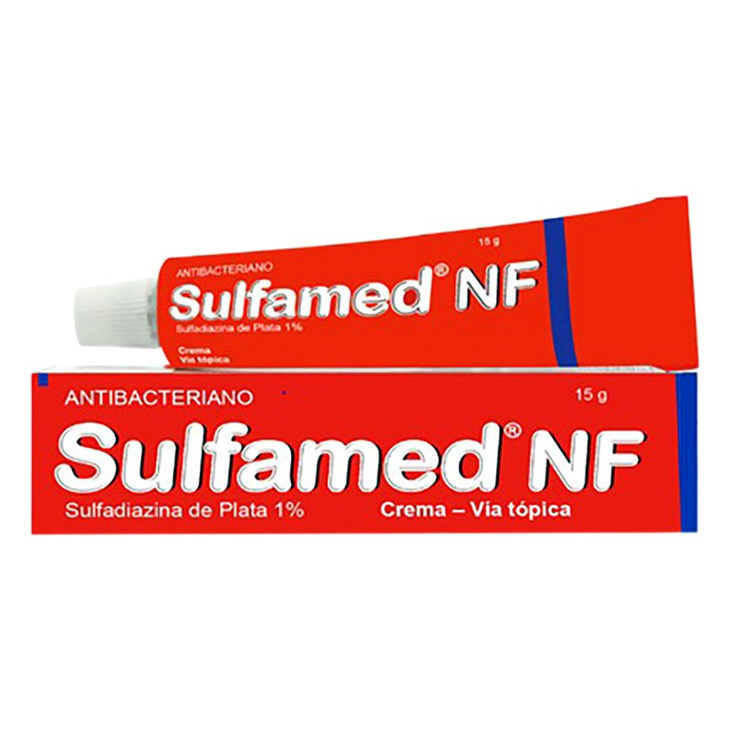 SULFAMED NF (sulfadiazina de plata) 1% x 15g CREMA Lab. MEDIFARMA