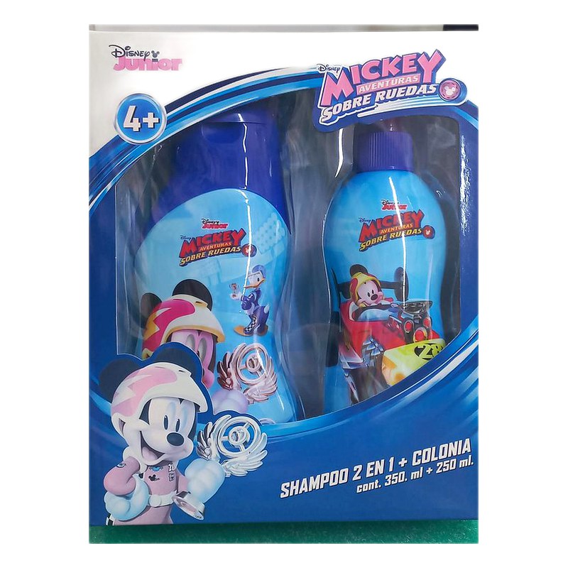 SET  MICKEY AVENTURAS  SHAMPOO 2 EN 1 X 350ML + COLONIA  X 250 ML  Lab.TUINIES