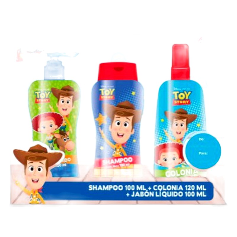 SET TOY STORY COLONIA 120 ml + SHAMPOO 100ml + JABON LIQUIDO 100 ml DISNEY 