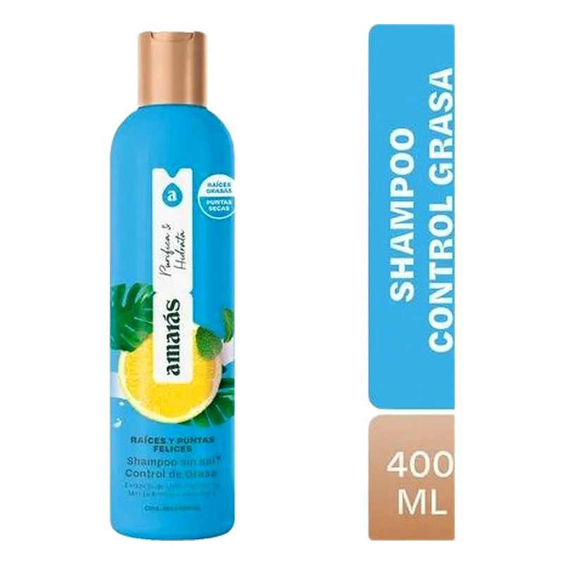 SHAMPOO AMARAS RAICES Y PUNTAS FELICES Frasco x 400 ml