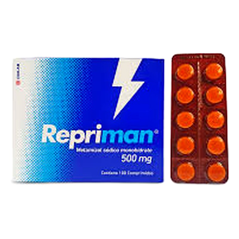 📌REPRIMAN (metamizol sódico) 500mg x 100 Comprimidos Lab. QUILAB