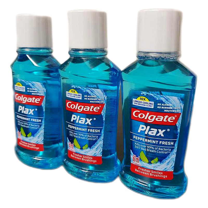ENJUAGUE BUCAL COLGATE PLAX Frasco x 60 ml