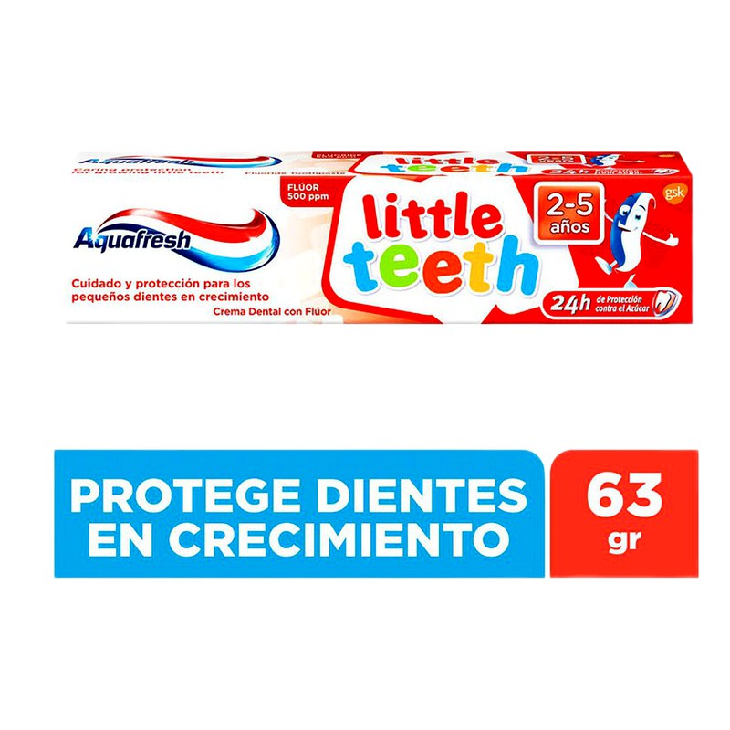 CREMA DENTAL AQUAFRESH  2-5 AÑOS TUB. x 63g