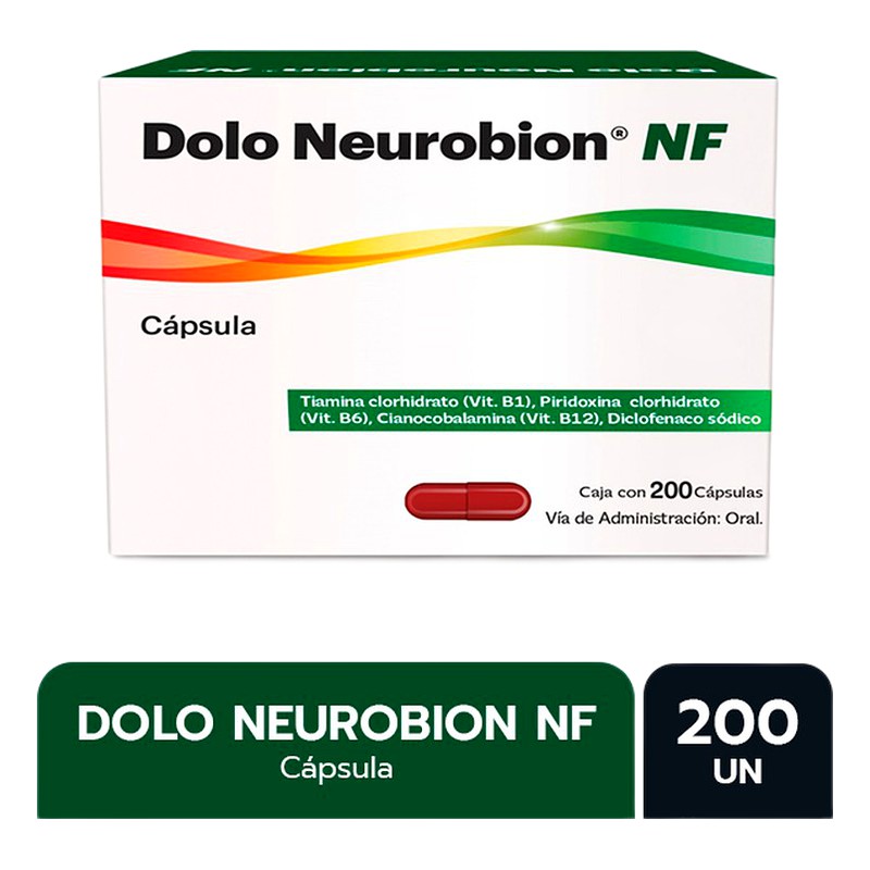 DOLO NEUROBION FORTE NF x 200 Capsulas  Lab. PROCTER &amp; GAMBLE PERU S.R.L
