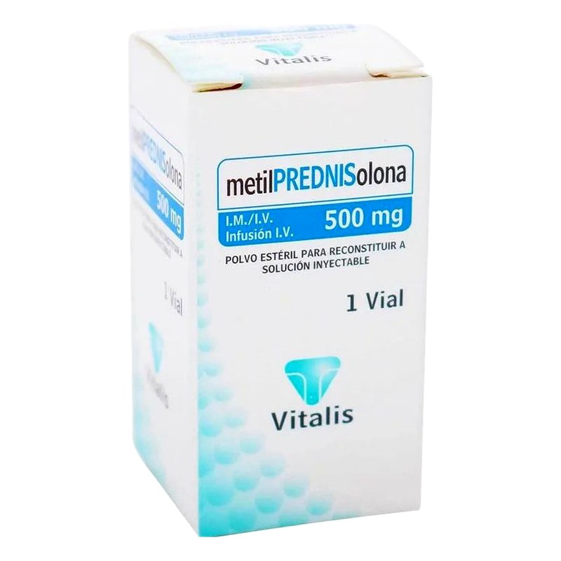 METILPREDNISOLONA 500mg Polvo Para Solución Inyectable x 1Ampolla Lab. VITALIS