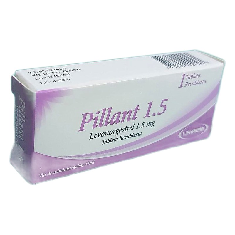 PILLANT (Levonorgestrel) 1.5 mg x 1 Tableta Lab. LIPHARMA