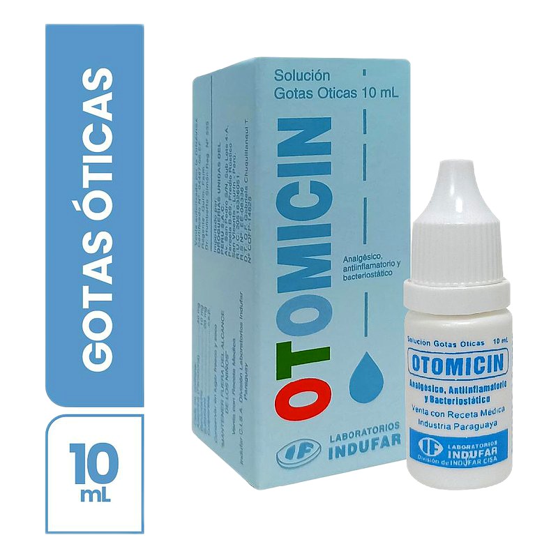  OTOMICIN NF 2mg/ml+10mg/ml suspensión ótica x 10ml Lab. INDUFAR