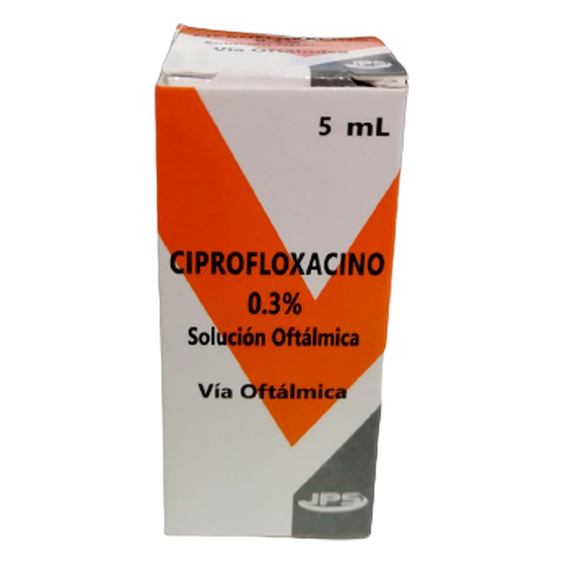 CIPROFLOXACINO 0.3% Solución Oftálmica x 5ml Lab. JPS