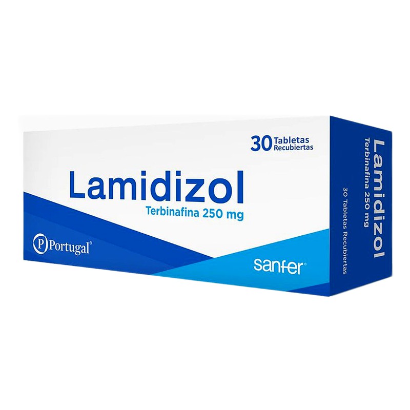 LAMIDIZOL (Terbinafina) 250mg x 30 Tabletas Recub. Lab. PORTUGAL