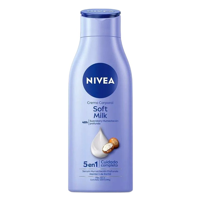 CREMA CORPORAL NIVEA SOFT MILK PIEL SECA Frasco x 400 ml 