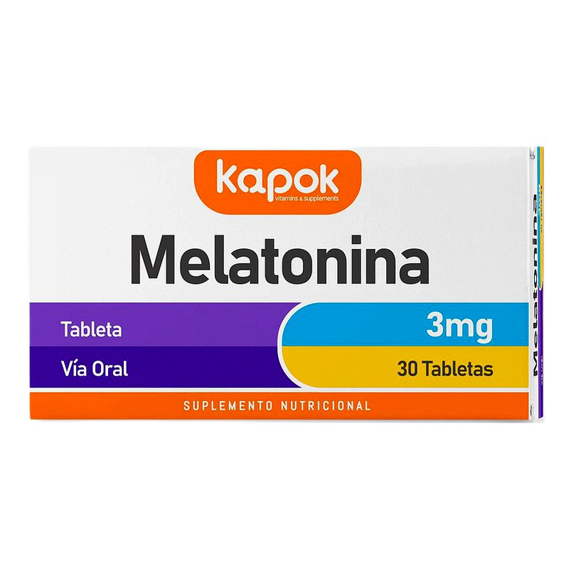 MELATONINA 3mg x 30 Tabletas recubiertas 