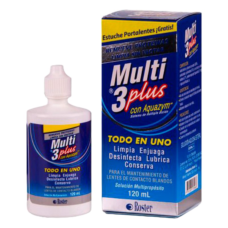 MULTI-3 PLUS Solución x 120 ml Lab. ROSTER