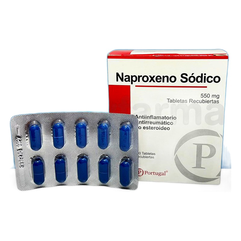 NAPROXENO SODICO 550mg x 100 Tabletas Lab. PORTUGAL 