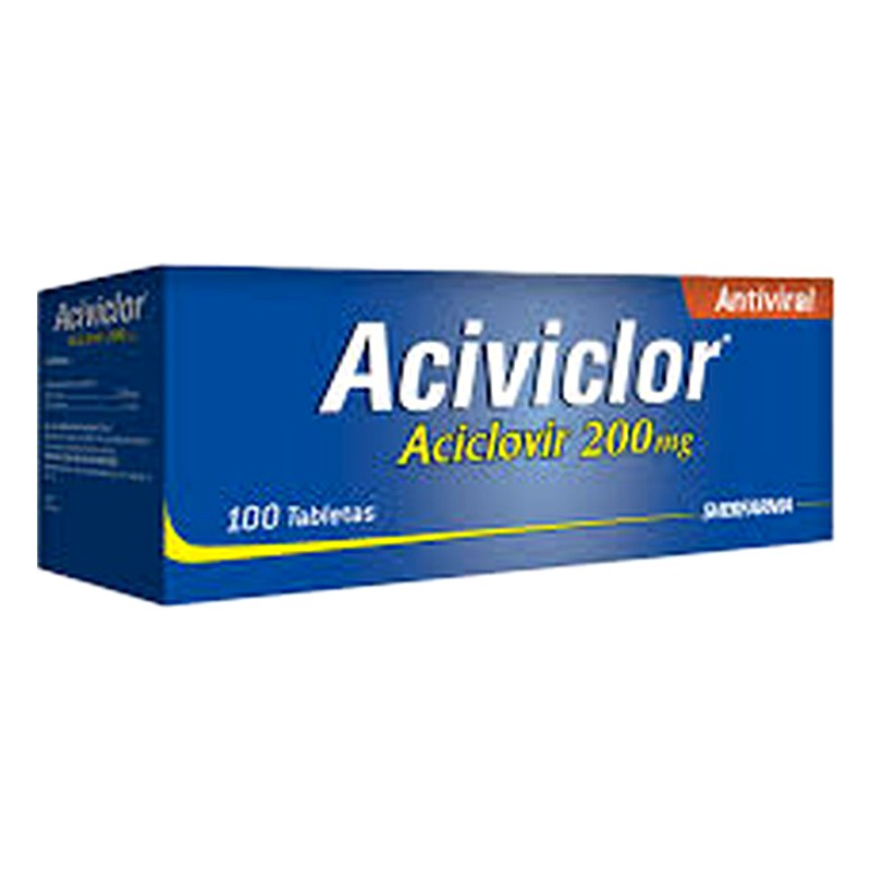 ACIVICLOR (Aciclovir) 200 mg x 10 Tabletas Lab. SHERFARMA