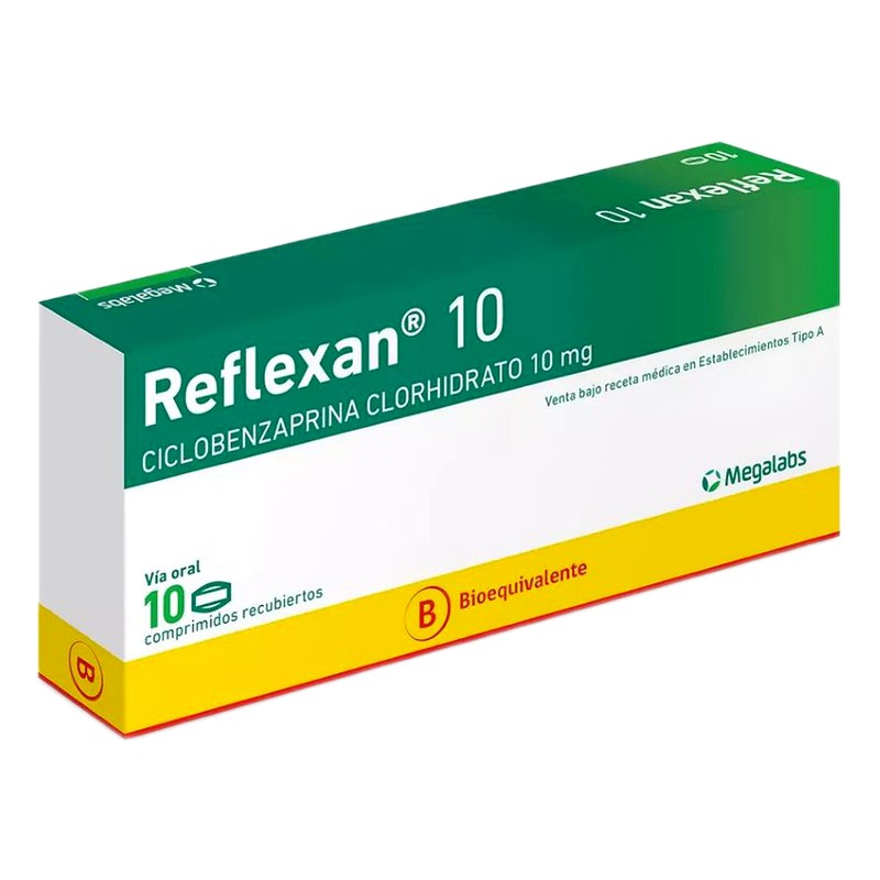 REFLEXAN 10 (Ciclobenzaprina Clorhidrato) 10 mg Lab. MEGALABS
