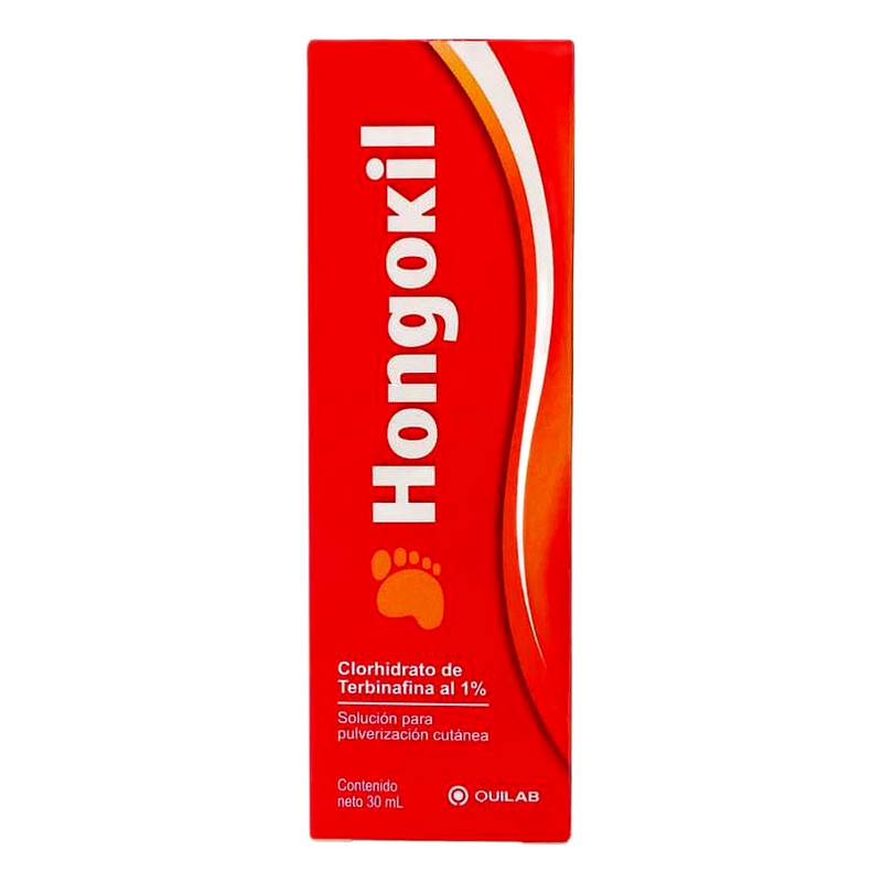 HONGOKIL (Terbinafina) 1% Solución para pulverizacion cutánea x 30 ml Lab. QUILAB