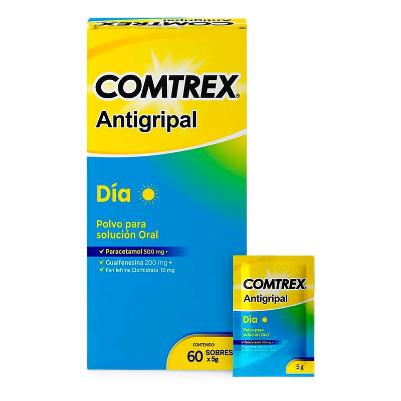 COMTREX  ANTIGRIPAL DÍA Polvo Para Solución Oral x 60 Sobres x 5 g Lab. PORTUGAL