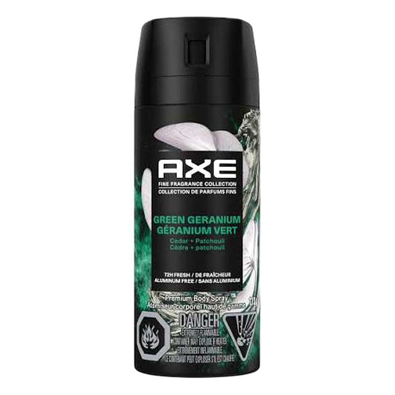 DESODORANTE AXE PREMIUN GREEN GERANIUM HOMBRE Spray x 150 ml 