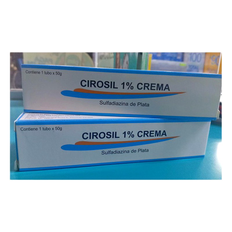 CIROSIL (Sulfadiazina de plata) 1% Crema x 50 g Lab. CIRON DRUG &amp; PHARMACEUTICALS