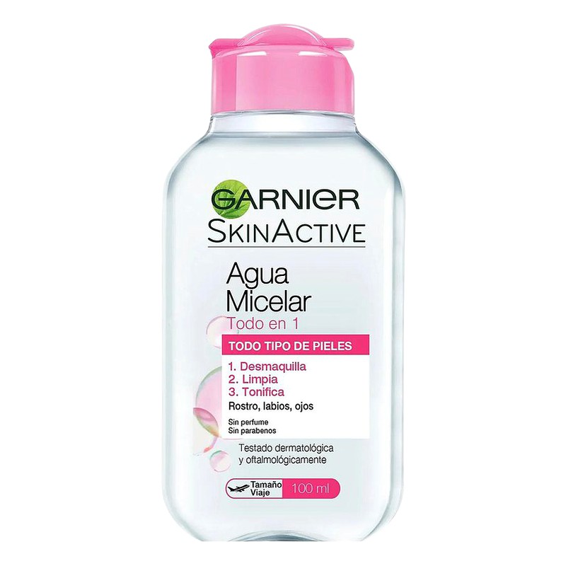 AGUA MICELAR GARNIER TODO EN 1 CLASICA ROSADA x 100 ml