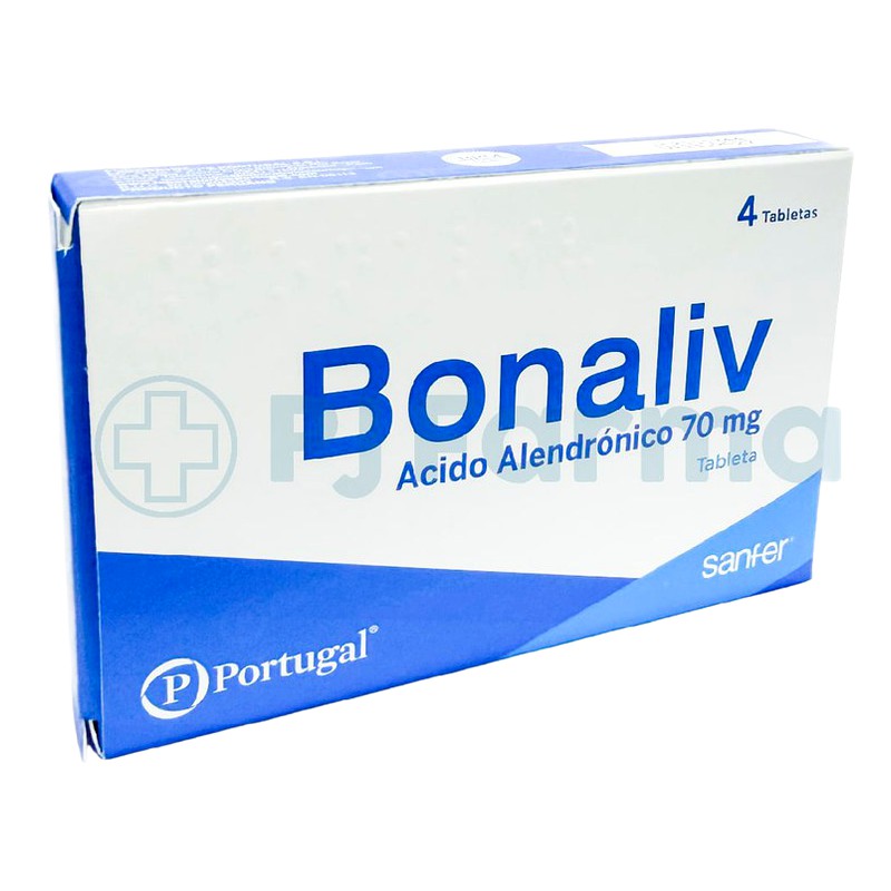 BONALIV (Acido alendrónico) 70 mg x 4 TabletasLab. PORTUGAL
