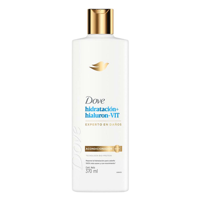 ACONDICIONADOR DOVE HIDRATACION + HIALURONICO VIT Frasco x 370 ml