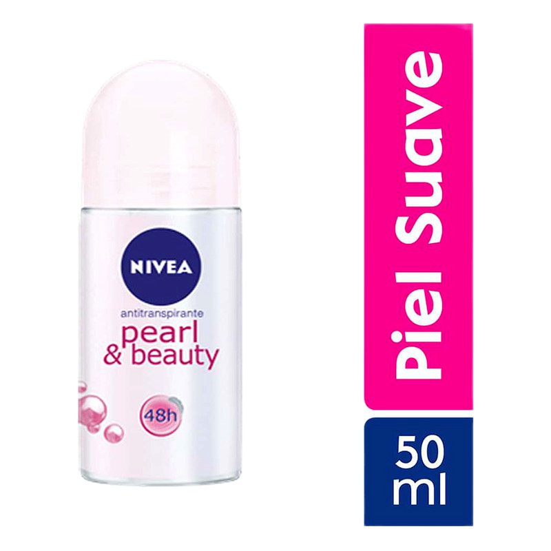 DESODORANTE NIVEA PEARL &amp; BEAUTY MUJER Roll on x 50 ml  