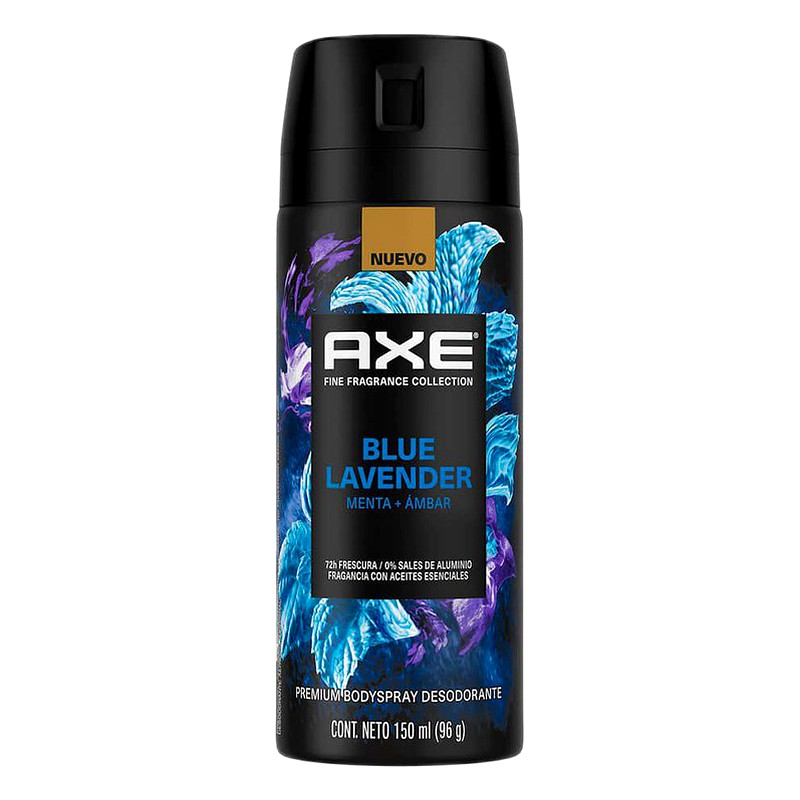DESODORANTE AXE PREMIUN BLUE LAVANDER HOMBRE Spray x 150 ml 