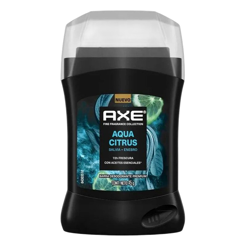 DESODORANTE AXE PREMIUN AQUA CITRUS HOMBRE Barra x 45 g
