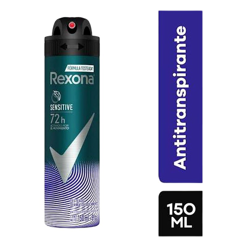 DESODORANTE REXONA SENSITIVE HOMBRE Spray x 150 ml