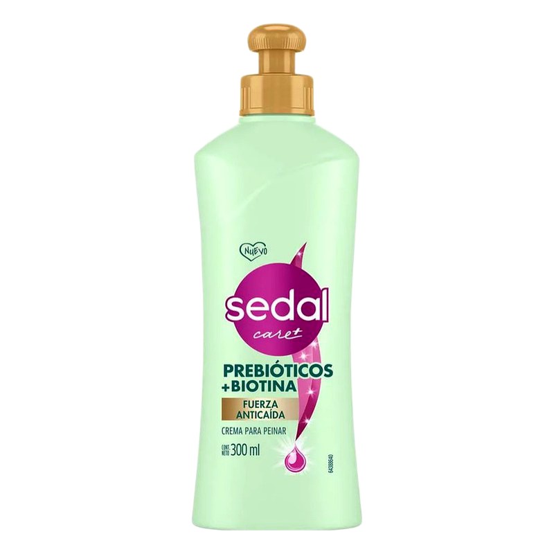 CREMA PARA PEINAR SEDAL PREBIOTICOS Y BIOTINA Frasco x 300 ml