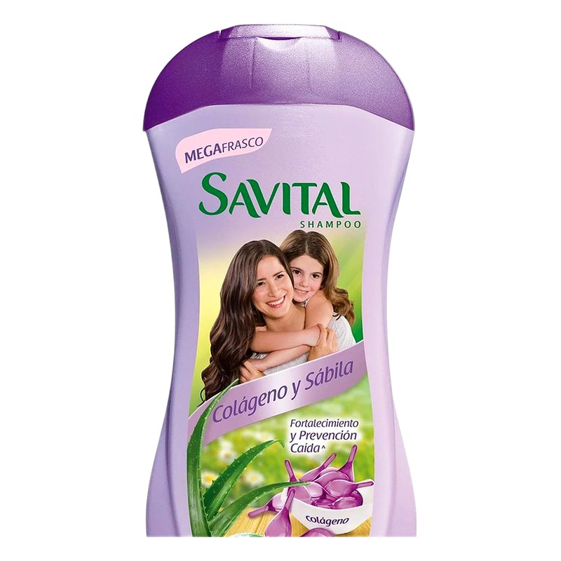 SHAMPOO SAVITAL COLAGENO Y SABILA Frasco x 530 ml