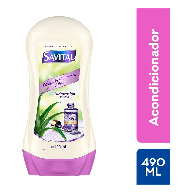 ACONDICIONADOR SAVITAL COMPLEJO HIALURONICO Y SABILA Frasco x 490 ml