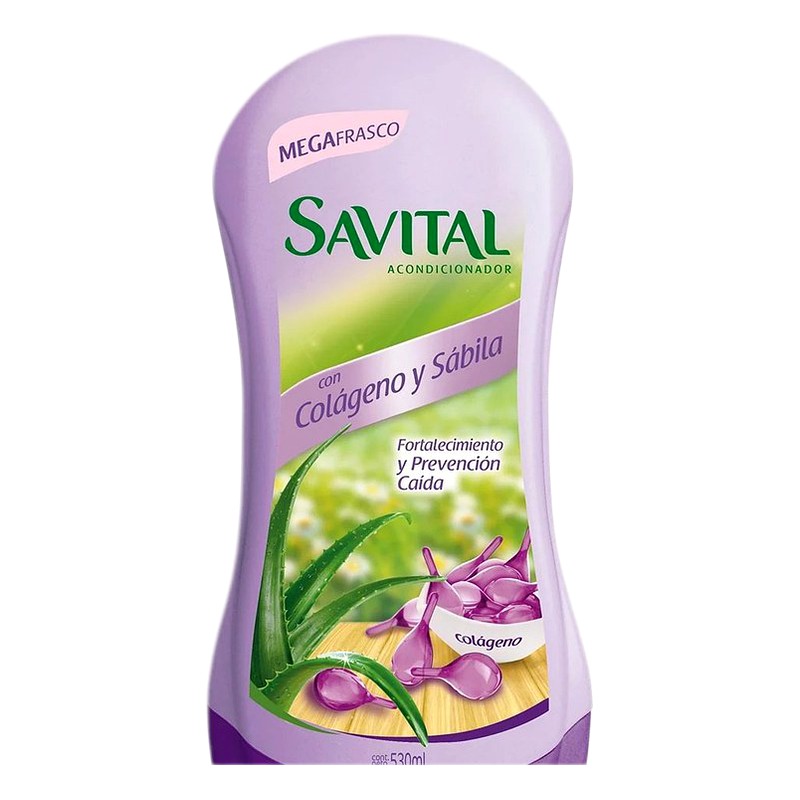 ACONDICIONADOR SAVITAL COLAGENO Y SABILA Frasco x 490 ml