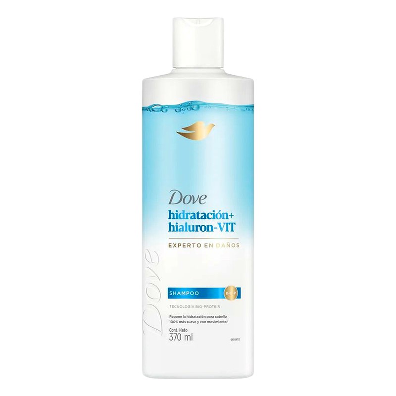 SHAMPOO DOVE HIDRATACION + HIALURON-VIT Frasco x 370 ml