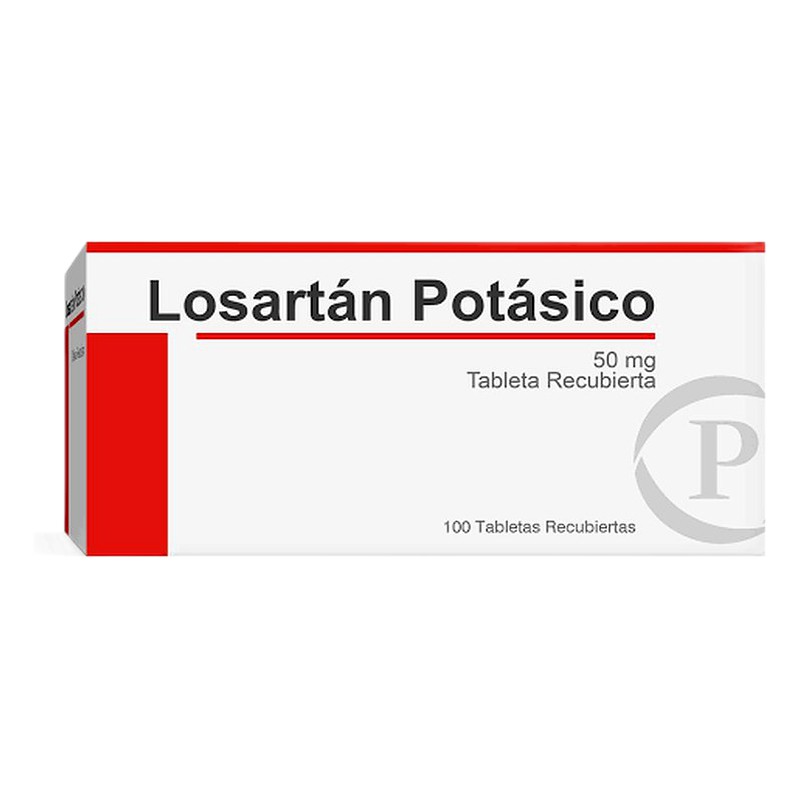 LOSARTAN POTASICO 50 mg x 100 Tabletas Recubiertas Lab. PORTUGAL