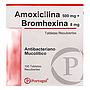 AMOXICILINA + BROMHEXINA 500mg+8mg x 100cap Lab. PORTUGAL
